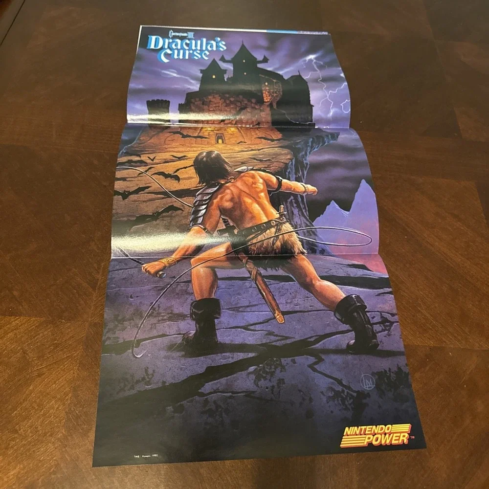 Nintendo Power Magazine July/August 1990‎ W/Poster